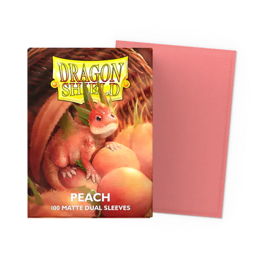 Dragon Shield Dual Matte Peach Standard Sleeves (100)