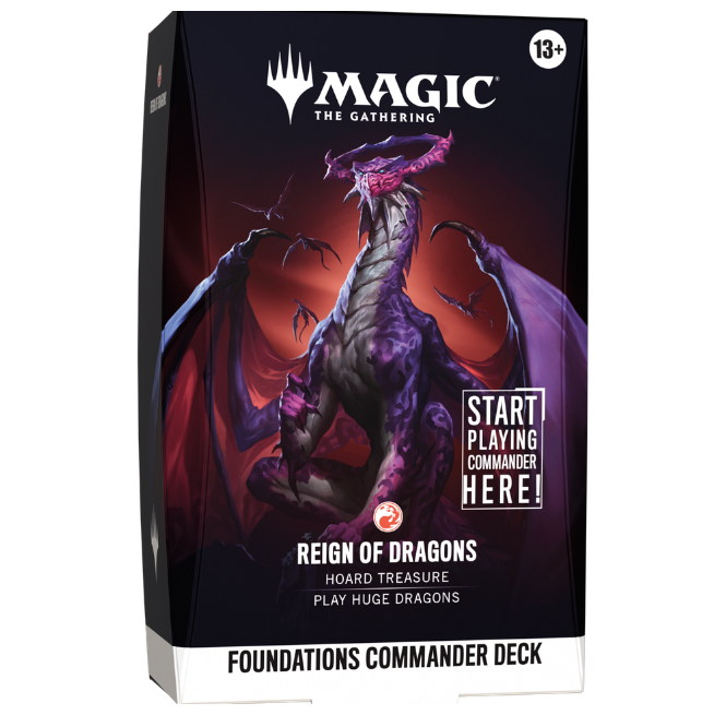 Magic: The Gathering Foundations Starter Commander Deck Reign of Dragons