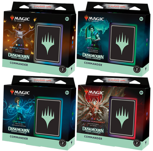 Magic: The Gathering Duskmourn: House of Horrors Commander Deck Set of 4