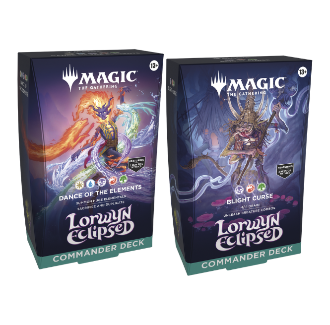 Magic: The Gathering Lorwyn Eclipsed Commander Deck Set of 2