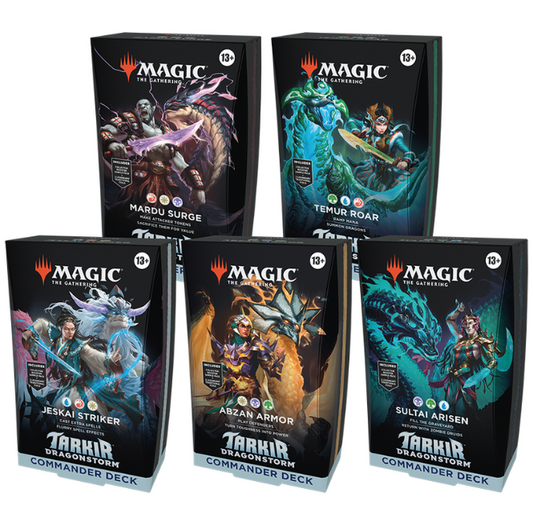 Magic: The Gathering Tarkir: Dragonstorm Commander Deck Set of 5