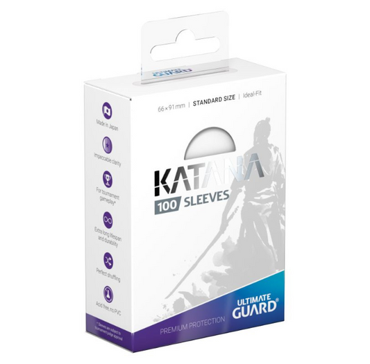 Ultimate Guard Katana Transparent Standard Sleeves (100)