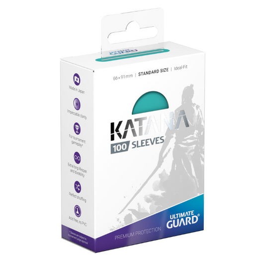Ultimate Guard Katana Turquoise Standard Sleeves (100)