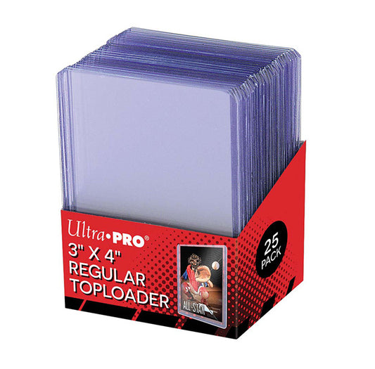 Ultra Pro 3" X 4" Clear Regular Toploader 25ct